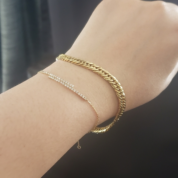 SoLd 18k yellow gold chain bracelet - Picture 5 of 6